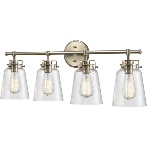 Amberose 4 Light 31.25 inch Modern Gold Vanity Light Wall Light